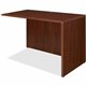 Lorell Essentials Series Return Shell - 47.3" x 23.6" x 1" x 29.5" - Finish: Laminate, Mahogany - Grommet, Modesty Panel, Adjust