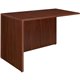 Lorell Essentials Series Return Shell - 41.6" x 23.6" x 29.5" - Finish: Laminate, Mahogany - Leveling Glide