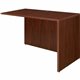 Lorell Essentials Series Return Shell - 35.6" x 23.6" x 1" x 29.5" - Finish: Laminate, Mahogany - Modesty Panel, Grommet, Durabl