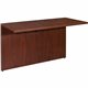 Lorell Essentials Series Bridge - 47.3" x 23.6" x 1" x 29.5" - Finish: Laminate, Mahogany - Grommet, Modesty Panel, Durable