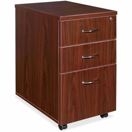 Lorell Essentials Series Box/Box/File Mobile File Cabinet - 15.8" x 22" x 1" x 28.6" - 3 x Box, File Drawer(s) - Finish: Laminat