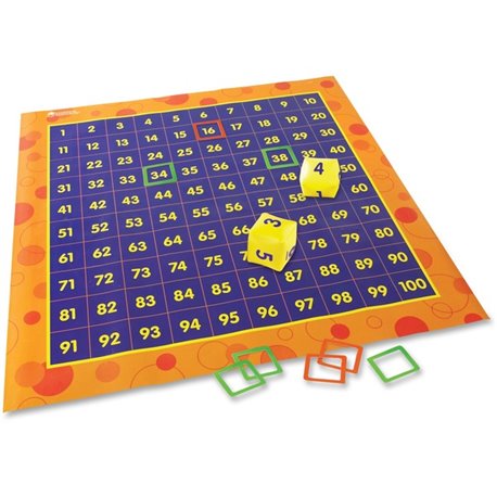 Learning Resources Hip Hoppin' Hundred Mat Floor Game - Theme/Subject: Learning - Skill Learning: Number, Counting, Pattern Matc