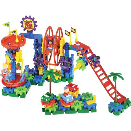 Gears! Gears! Gears! Fun Land Motorized Gears Set - Theme/Subject: Fun, Learning - Skill Learning: Creativity, Problem Solving, 