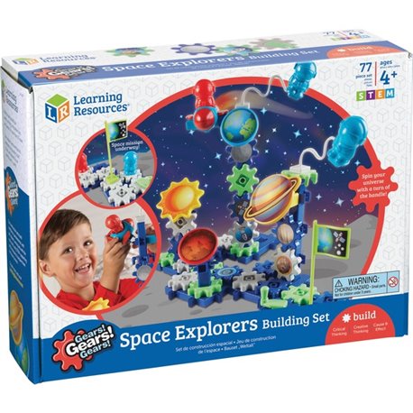 Gears! Gears! Gears! Space Explorers Building Set - Skill Learning: Visual, Counting, Sorting, Matching, Patterning, Problem Sol