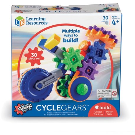 Learning Resources Gears! Cycle Gears Building Kit - Theme/Subject: Learning - Skill Learning: Building, STEM, Critical Thinking