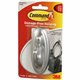 Command Traditional Hook - Large - 5 lb (2.27 kg) Capacity - for Decoration, Indoor - Plastic - Metallic Silver - 1 / Pack