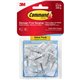 Command Small Wire Hooks - 9 Small Hook - 8 oz (226.8 g) Capacity - 1.6" Length - for Utensil, Pictures, Mirror - Clear - 9 / Pa