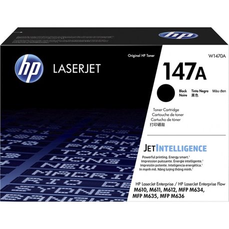 HP 147A Original Laser Toner Cartridge - Black - 1 / Carton - 10500 Pages