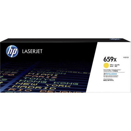 HP 659X (W2012X) Original High Yield Laser Toner Cartridge - Yellow - 1 Each - 29000 Pages