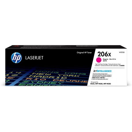 HP 206X Original High Yield Laser Toner Cartridge - Magenta - 1 Each - 2450 Pages