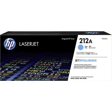 HP 212A Original Standard Yield Laser Toner Cartridge - Cyan - 1 Each - 4500 Pages