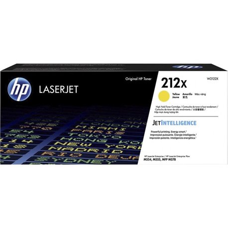 HP 212X Original High Yield Laser Toner Cartridge - Yellow - 1 Each - 10000 Pages