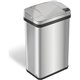 HLS Commercial Stainless Steel Sensor Trash Can - 4 gal Capacity - Rectangular - Touchless - Sensor, Fingerprint Resistant - 17.