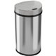 HLS Commercial 13-Gallon Semi-Round Sensor Trash Can - Hinged Lid - 13 gal Capacity - Semicircular - Touchless - Sensor, Bacteri