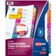 Avery Ready Index Custom TOC Binder Dividers - 48 x Divider(s) - 1-8 - 8 Tab(s)/Set - 8.5" Divider Width x 11" Divider Length - 