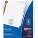 Avery Printable Repositionable Tabs - 96 Tab(s)1.25" Tab Width - Permanent - Paper Divider - White Paper Tab(s) - 96 / Pack
