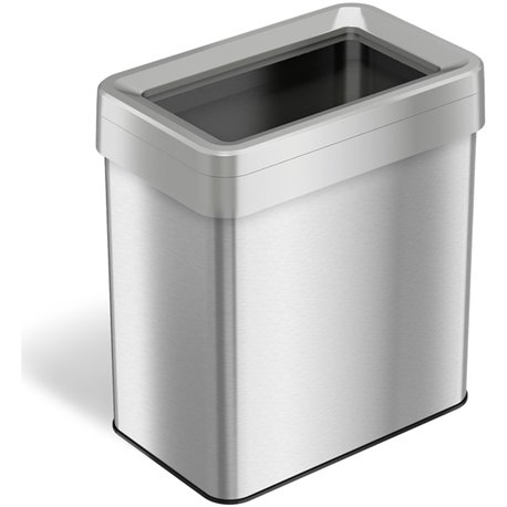 HLS Commercial Stainless Steel Bin Receptacle - Deodorizer - 16 gal Capacity - Rectangular - Fingerprint Proof, Recyclable - 25.