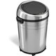 HLS Commercial XL Round Stainless Sensor Trash Can - 18 gal Capacity - Round - Touchless - Sensor, Bacteria Resistant, Caster, M