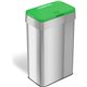 HLS Commercial Rectangular Open Top Compost Bin/Lid - Push Button Opening - 21 gal Capacity - Rectangular - Smudge Resistant, Fi