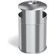 HLS Commercial 50-Gallon Dual Side-Entry Trash Can - 50 gal Capacity - Round - Durable, Compact, Smudge Resistant, Ash Pan, Fing