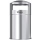 HLS Commercial 50-Gallon Dual Side-Entry Trash Can - 50 gal Capacity - Round - Durable, Compact, Smudge Resistant, Ash Pan, Wate