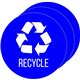 HLS Commercial Refuse Bin Icon Sticker - Waterproof - "Compost" - 1/10" Height x 4" Width x 4" Length - 4" Diameter - Circle - B