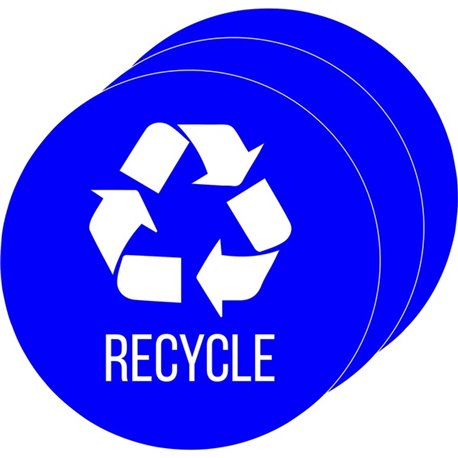 HLS Commercial Refuse Bin Icon Sticker - Waterproof - "Compost" - 1/10" Height x 4" Width x 4" Length - 4" Diameter - Circle - B