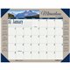 House of Doolittle Earthscapes Motivational Desk Pad - Julian Dates - Monthly - 12 Month - January 2025 - December 2025 - 1 Mont