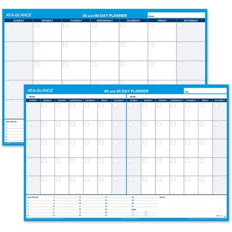 At-A-Glance QuickNotes Academic Monthly Wall Calendar - Julian Dates - Monthly - 1 Year - July 2023 - June 2024 - 1 Month Single