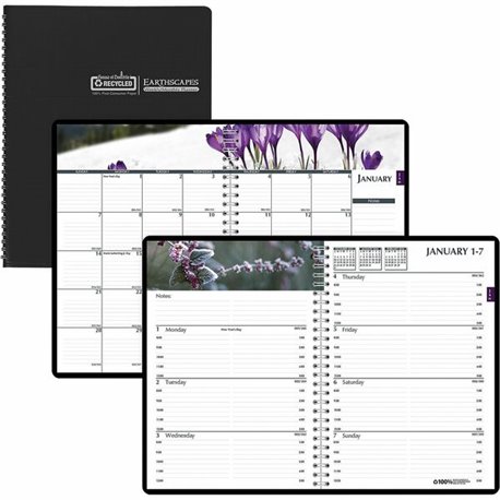 House of Doolittle Earthscapes Gardens Weekly Monthly Planner - Julian Dates - Weekly, Monthly - 1 Year - January 2025 - Decembe