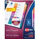 Avery Ready Index Table of Content Dividersfor Laser and Inkjet Printers - 8 x Divider(s) - 1-8 - 8 Tab(s)/Set - 8.5" Divider Wi