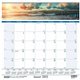 House of Doolittle Coastlines Monthly Wall Calendar - Julian Dates - Monthly - 12 Month - January 2025 - December 2025 - 1 Month