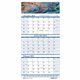 House of Doolittle Scenic 3-month Wall Calendar - Julian Dates - 14 Month - December 2024 - January 2026 - 3 Month Single Page L