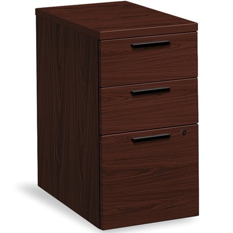 HON 10500 H105102 Pedestal - 15.8" x 22.8"28" - 3 x Box, File Drawer(s) - Flat Edge - Finish: Mahogany