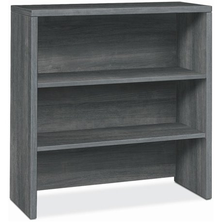 HON 10500 Bookcase - 36" x 14.6"37.1" - 2 Shelve(s) - Material: Laminate - Finish: Sterling Ash - Leveling Glide, Adjustable She