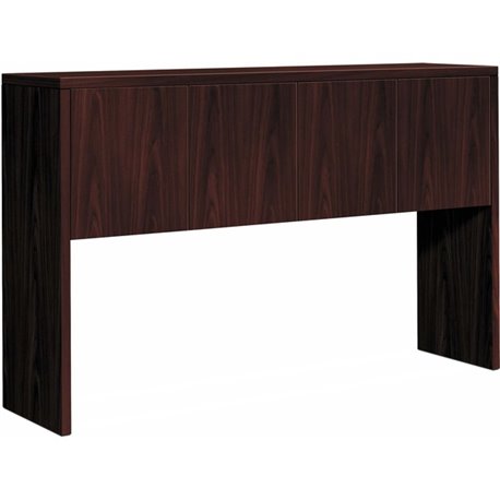 HON 10500 H105324 Hutch - 60" x 14.6" x 37.1" - Flat Edge - Finish: Mahogany