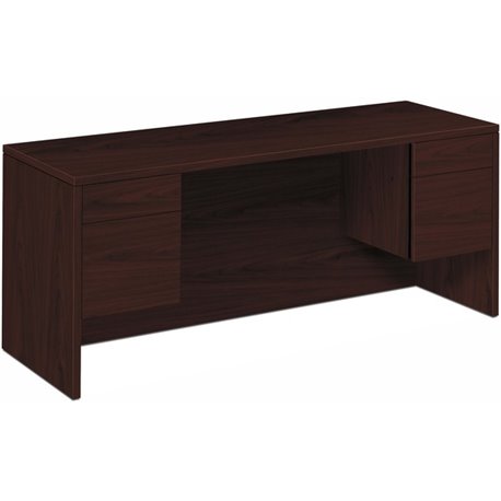 HON 10500 H10543 Credenza - 72" x 24"29.5" - 4 x Box, File Drawer(s) - Flat Edge - Finish: Mahogany