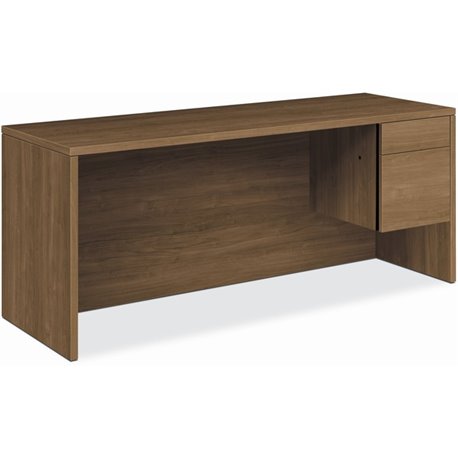 HON H10545R Pedestal Credenza - 72" x 24"29.5" - 2 x Box, File Drawer(s) - Single Pedestal on Right Side - Finish: Laminate, Pin