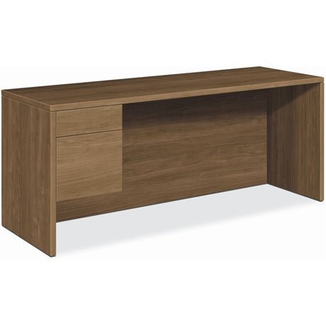 HON H10546L Pedestal Credenza - 72" x 24"29.5" - 2 x Box, File Drawer(s) - Single Pedestal on Left Side - Finish: Laminate, Pinn