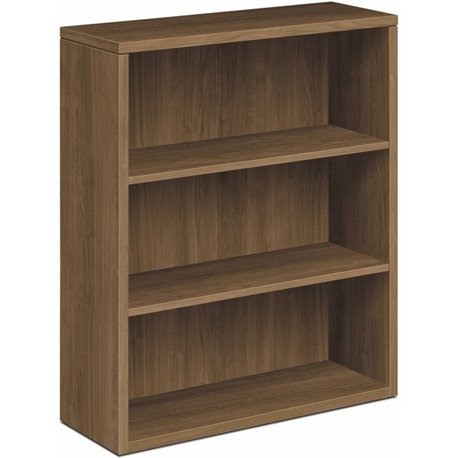 HON H105533 Bookcase - 36" x 13.1"43.4" - 3 Shelve(s) - Finish: Pinnacle, Laminate