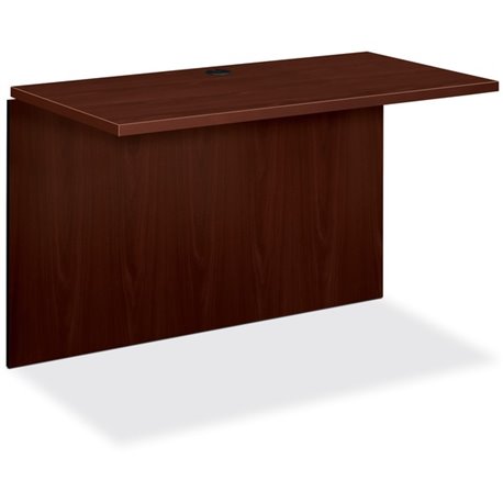 HON 10500 Series Bridge - 47" x 24"29.5" - Square Edge - Finish: Laminate, Mahogany - For Office