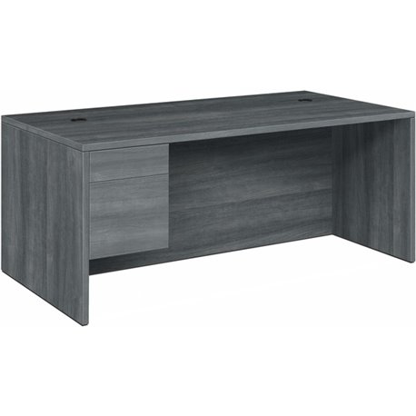 HON 10500 H10586L Pedestal Desk - 72" x 36"29.5" - 2 x Box, File Drawer(s)Left Side - Finish: Sterling Ash