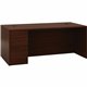 HON 10500 H105896L Pedestal Desk - 72" x 36"29.5" - 3 x Box, File Drawer(s)Left Side - Flat Edge - Finish: Mahogany