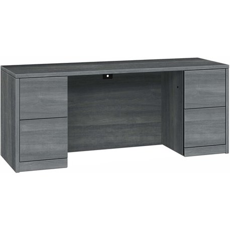 HON 10500 H105900 Pedestal Credenza - 72" x 24"29.5" - 4 x File Drawer(s) - Double Pedestal - Finish: Sterling Ash