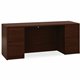 HON 10500 H105900 Pedestal Credenza - 72" x 24"29.5" - 4 x File Drawer(s) - Double Pedestal - Flat Edge - Finish: Mahogany