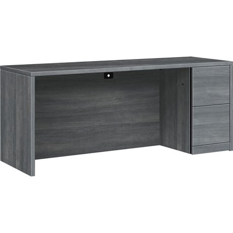 HON 10500 H105903R Pedestal Credenza - 72" x 24"29.5" - 2 x File Drawer(s)Right Side - Finish: Sterling Ash