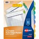 Avery Insertable Style Edge Plastic Dividers with Pockets, 8-tab - 8 x Divider(s) - 8 - 8 Tab(s)/Set - 9.3" Divider Width x 11.2