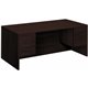 HON 10500 H10593 Pedestal Desk - 72" x 36"29.5" - 4 x Box, File Drawer(s) - Double Pedestal - Flat Edge - Finish: Mahogany