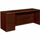 HON 10700 H10708L Pedestal Credenza - 72" x 24"29.5" - 2 x File Drawer(s)Left Side - Waterfall Edge - Finish: Mahogany