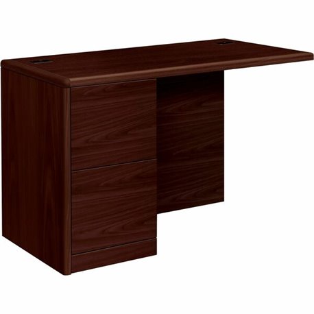 HON 10700 Series Left Return - 48" x 24"29.5" - 2 x File Drawer(s)Left Side - Waterfall Edge - Finish: Laminate, Mahogany - For 